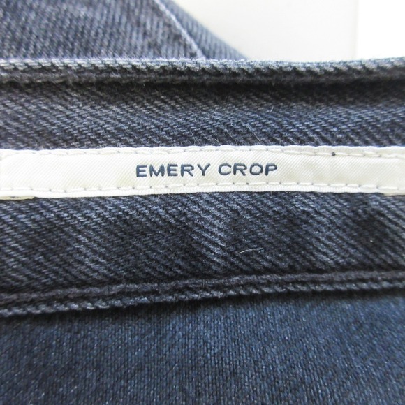Citizens of Humanity Emery Crop Jeans Women 28 Black 100% Cotton Distressed 612 - Picture 4 of 16
